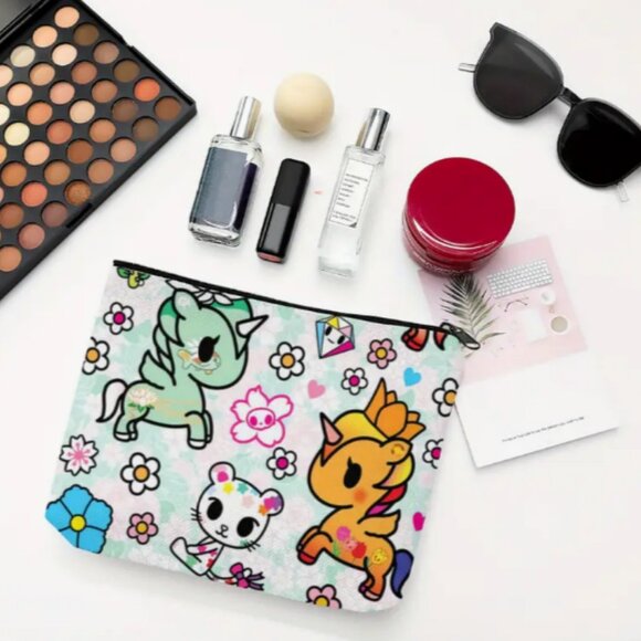 Tokidoki Unicorno Makeup Cosmetic Bag Zip Closure NWT - Picture 5 of 5